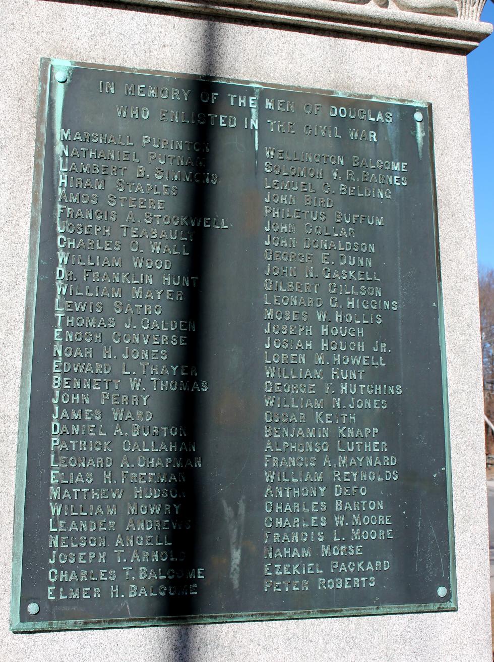 Douglas Massachusetts Civil War Memorial
