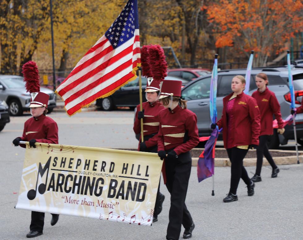 Dudley/Webster Mass Veterans Day Parade 2025 Shepard Hill Marching Band