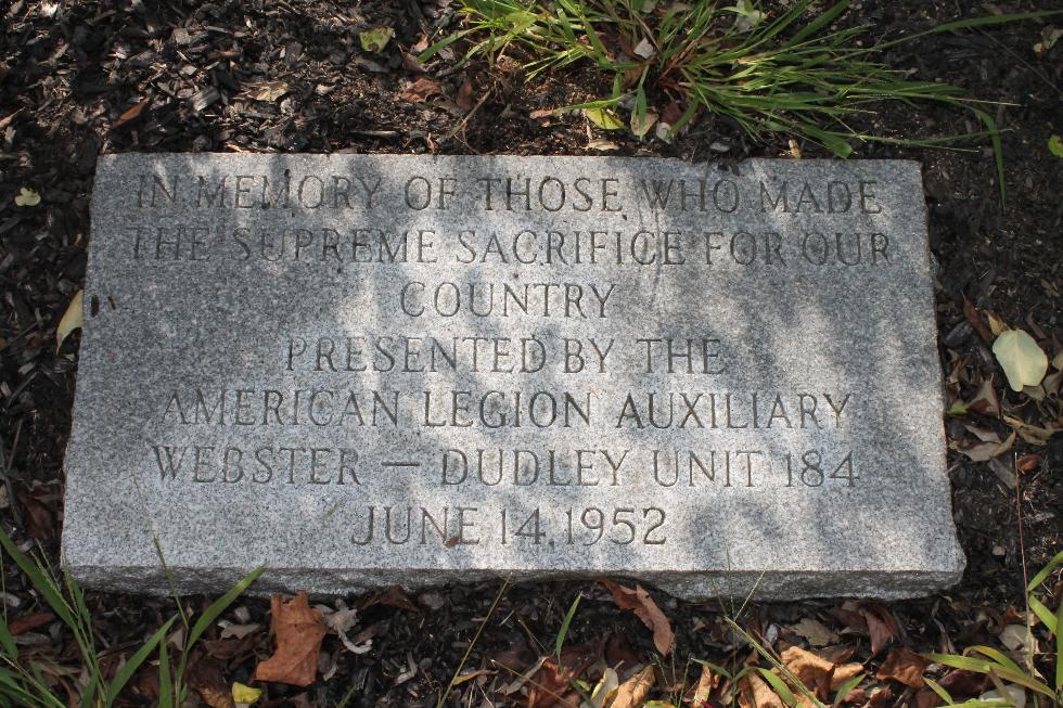 Dudley Massachusetts American Legion Veterans Memorial
