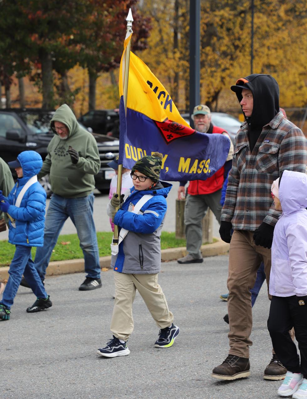 Dudley/Webster Mass Veterans Day Parade 2025 Dudley Mass Cub Scout Pack 274