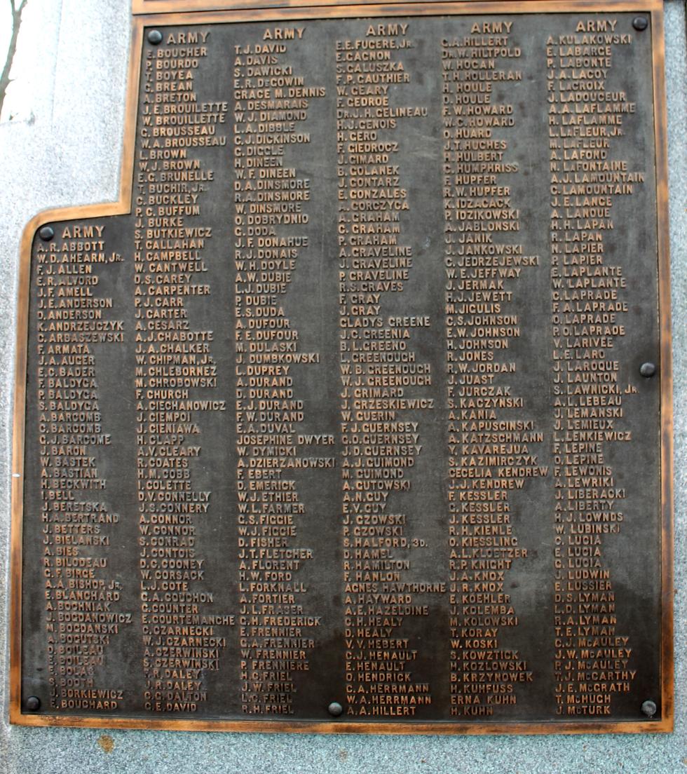 Easthampton Massachusetts World War I Veterans Memorial