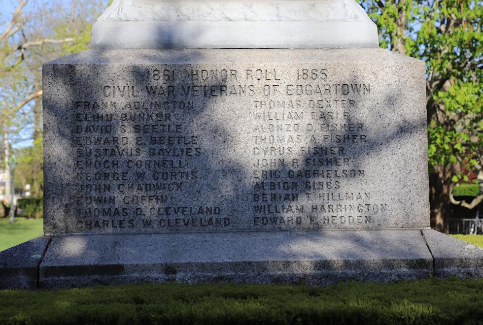 Edgartown Massachusetts Civil War Veterans Memorial