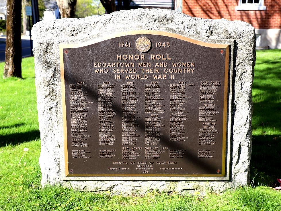 Edgartown Massachusetts World War II Veterans Memorial