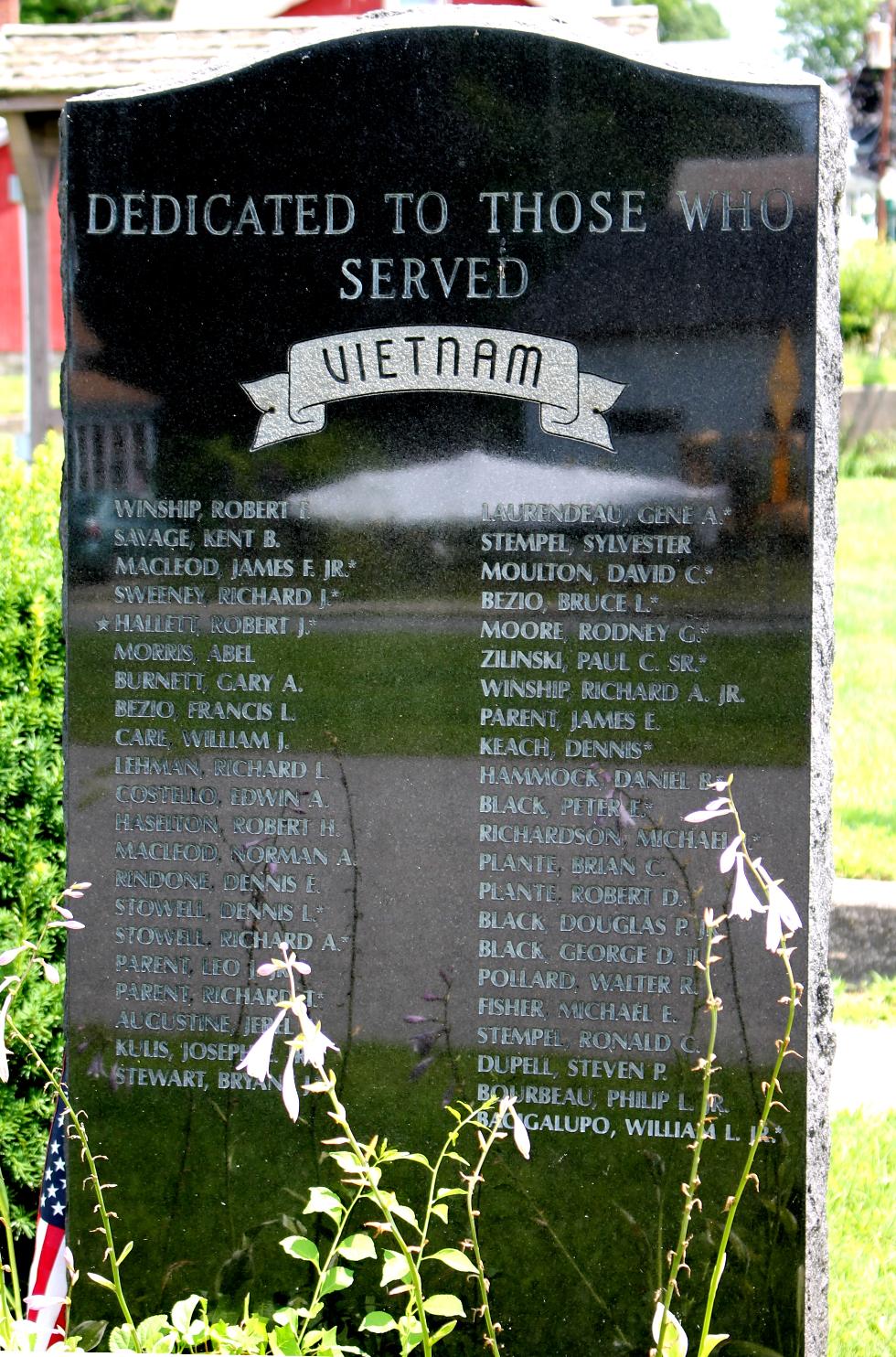 Erving Massachusetts - Vietnam War Veterans Memorial
