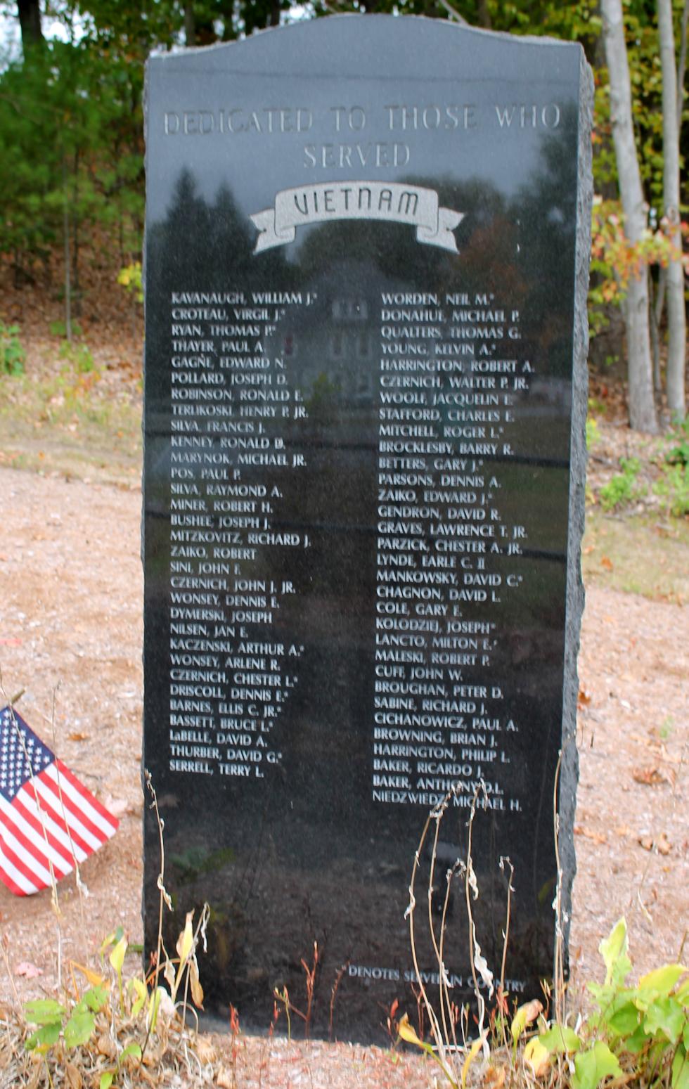 Erving Massachusetts Vietnam War Veterans Memorial