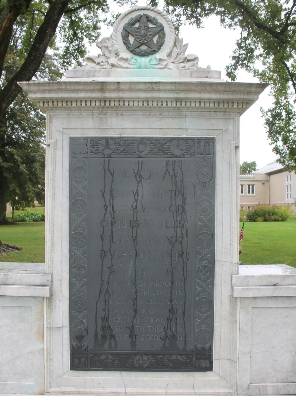 Falmouth Massachusetts World War I Veterans Memorial