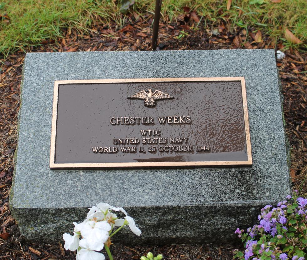 Falmouth Veterans Memorial Chester Weeks - World War II