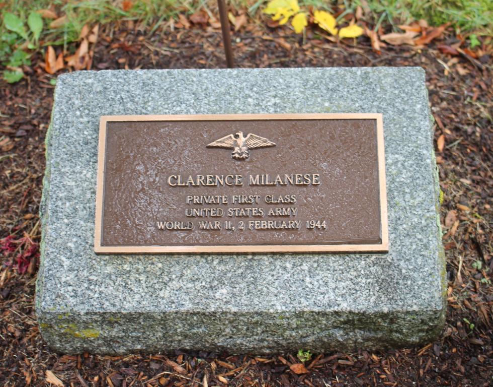 Falmouth Veterans Memorial Clarence Milanese - World War II