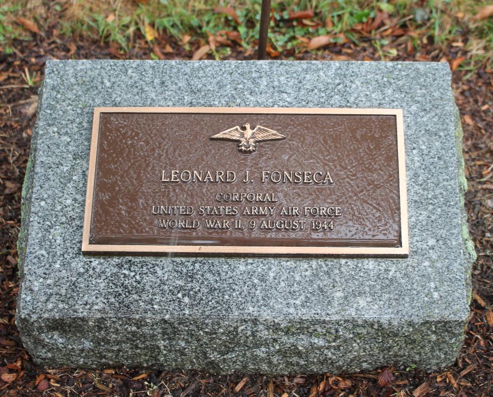 Falmouth Veterans Memorial Leonard Fonseca - World War II