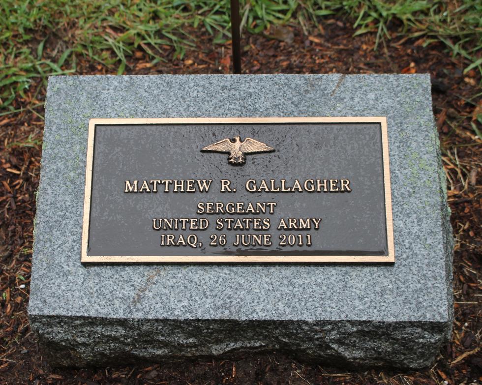 Falmouth Veterans Memorial Matthew Gallagher - Iraq