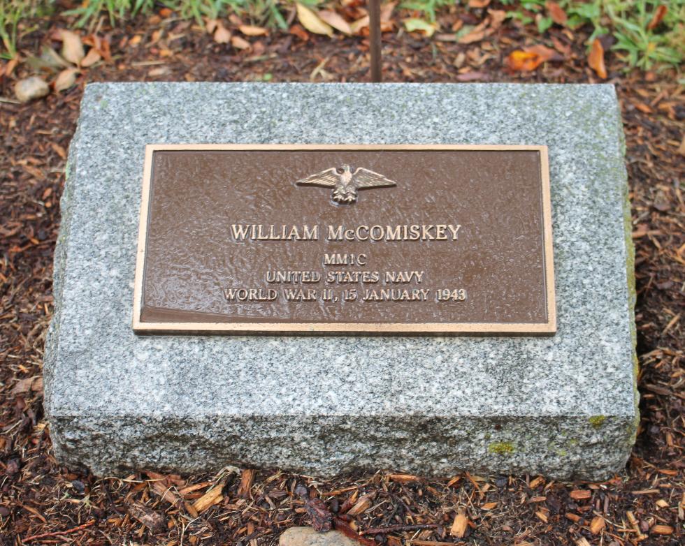 Falmouth Veterans Memorial William McComiskey - World War II