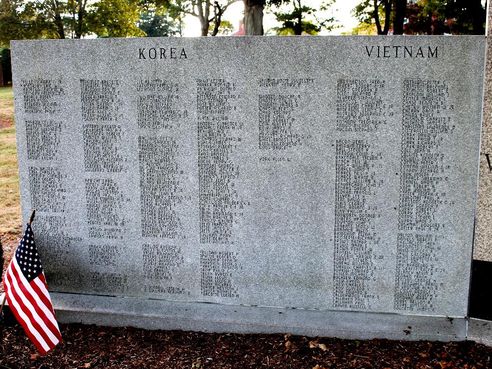 Foxboro Massachusetts Korean & Vietnam War Veterans Memorial