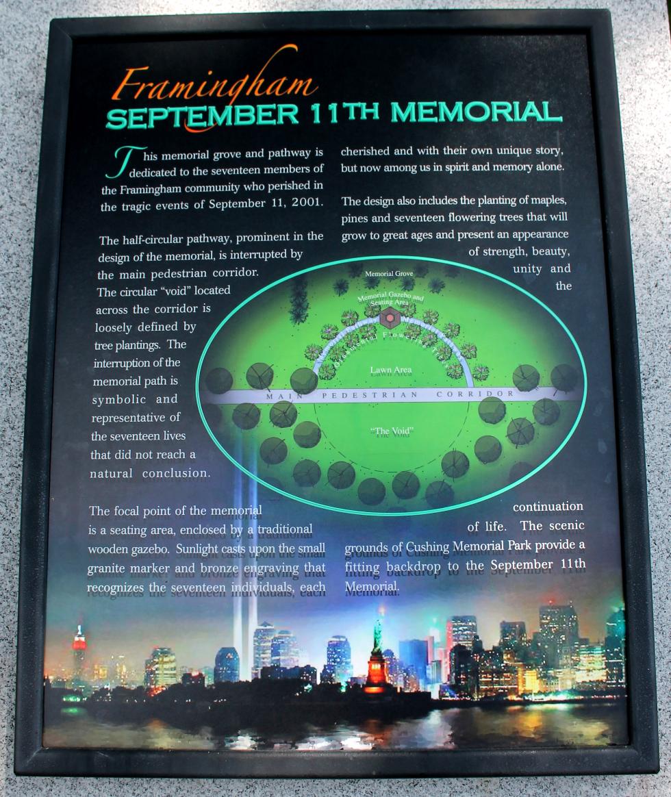 Framingham Massachusetts September 11 Memorial