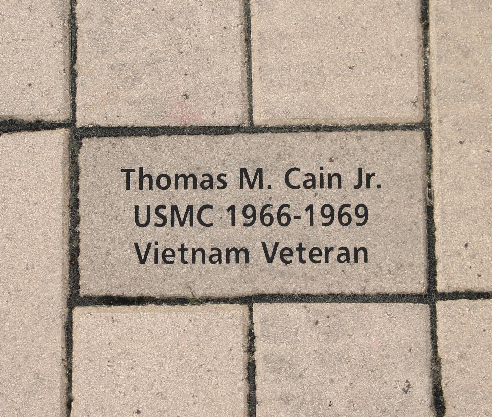 Framongham Massachusetts MetroWest Vietnam War Veterans Memorial - Thomas M Cain Jr. USMC