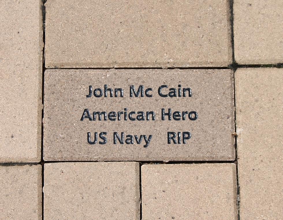 Framongham Massachusetts MetroWest Vietnam War Veterans Memorial - John McCain US Navy