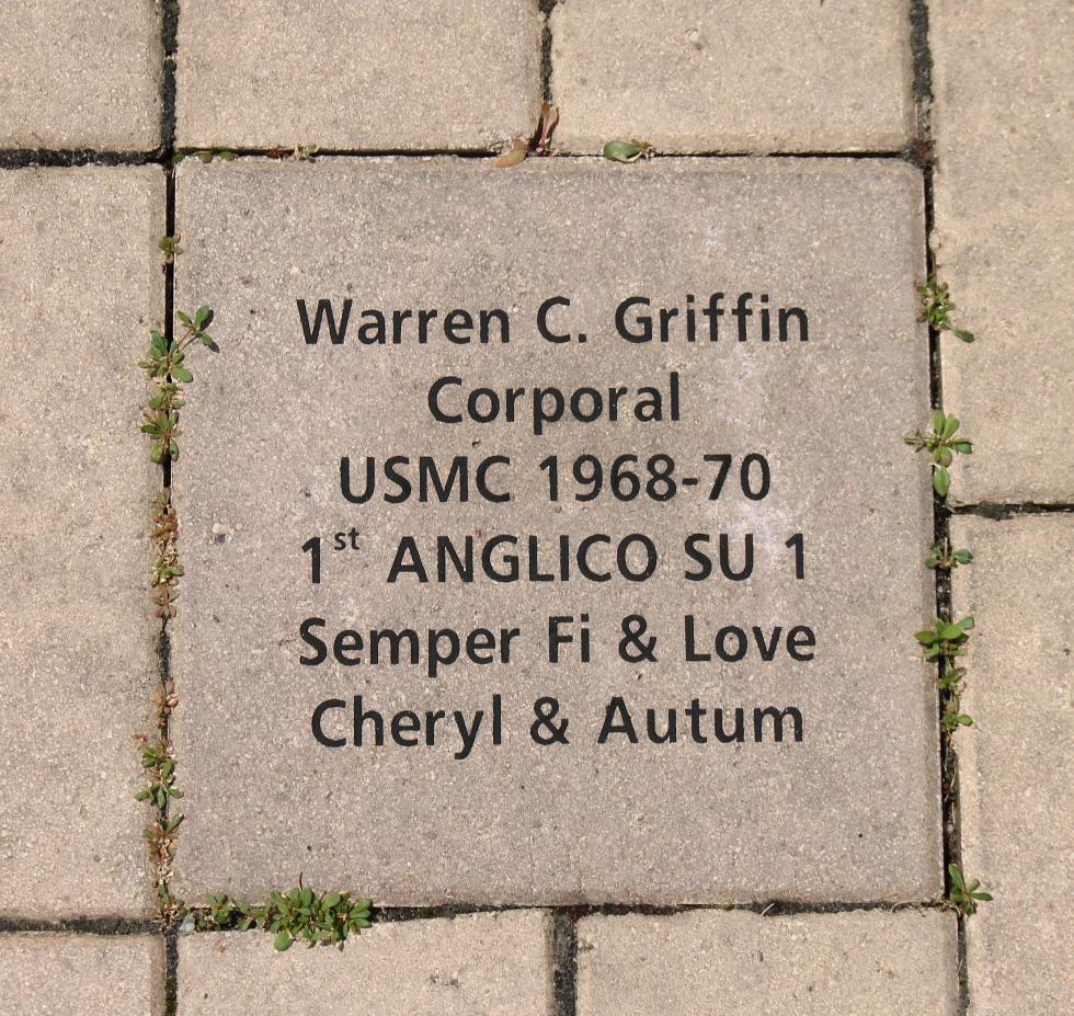 Framongham Massachusetts MetroWest Vietnam War Veterans Memorial - Corporal Warren C Griffin