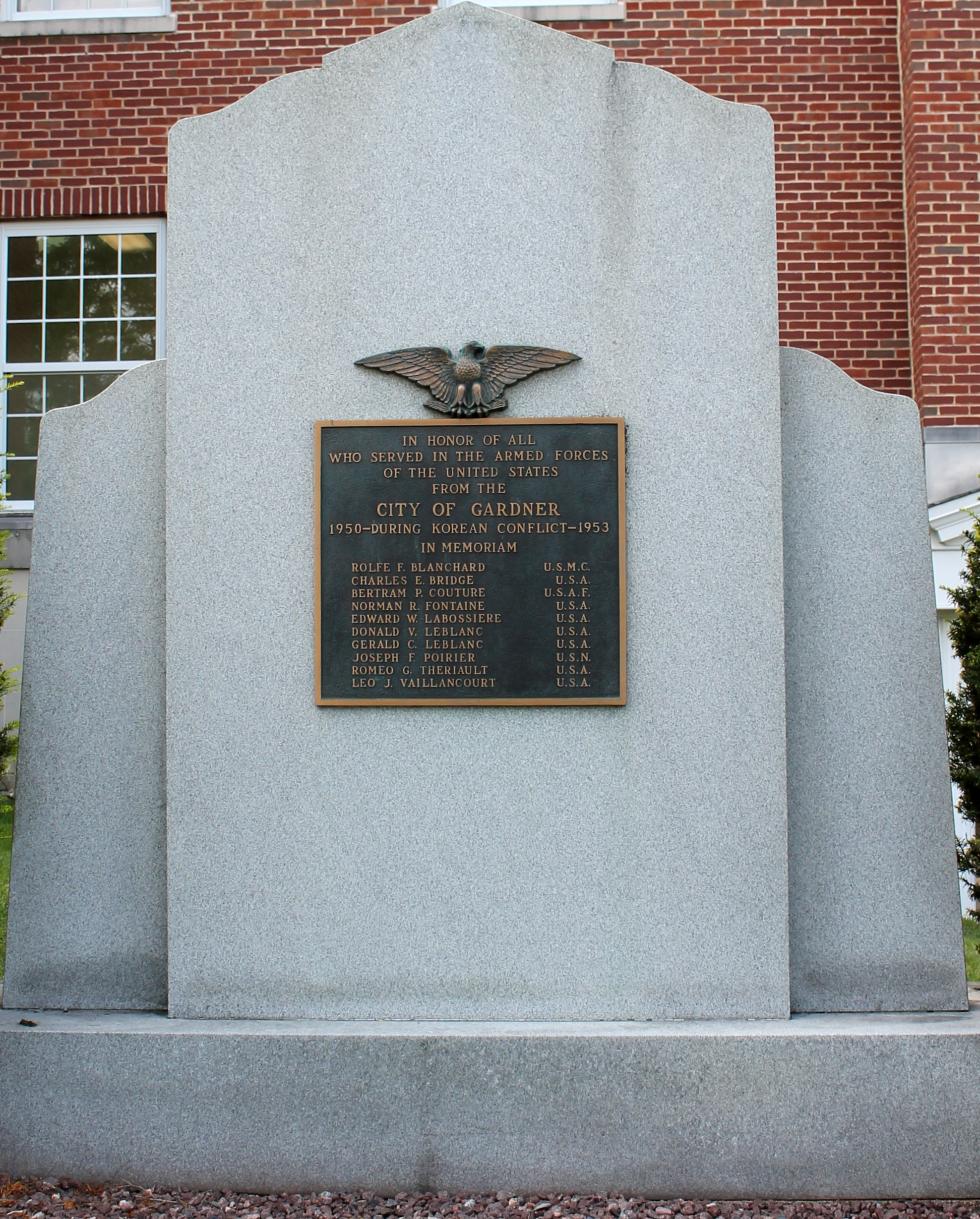 Gardner Massachusetts Korean War Veterans Memorial