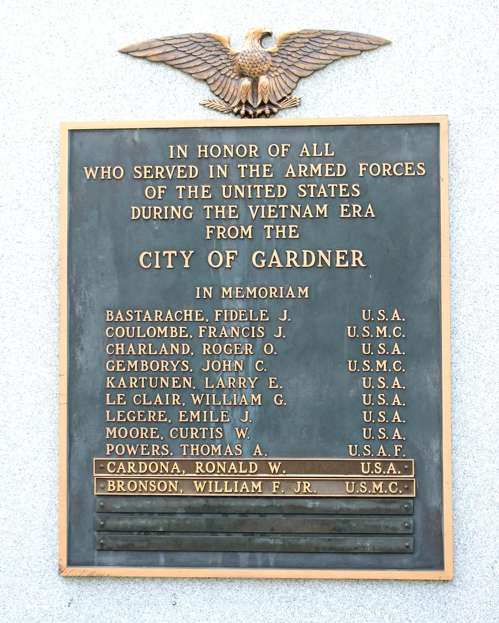 Gardner Massachusetts Vietnam War Veterans Memorial