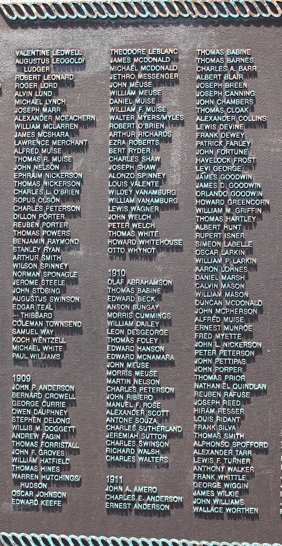 Gloucester Mass Fishermans Memorial