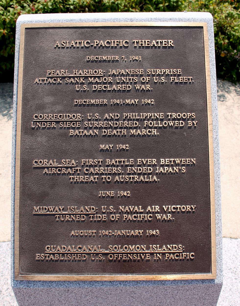 Gloucester Massachusetts World War II Veterans Memorial