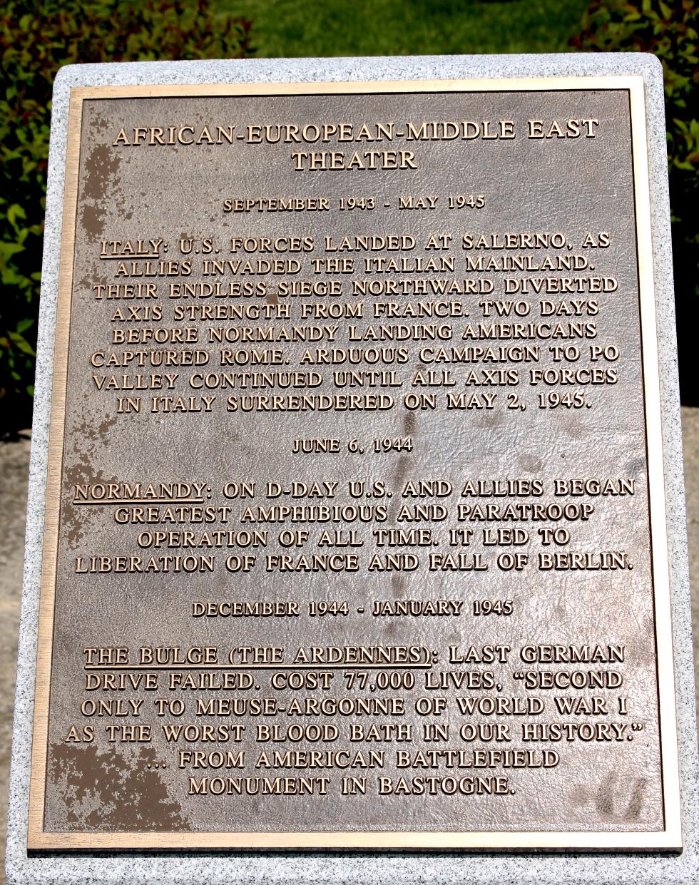 Gloucester Massachusetts World War II Veterans Memorial