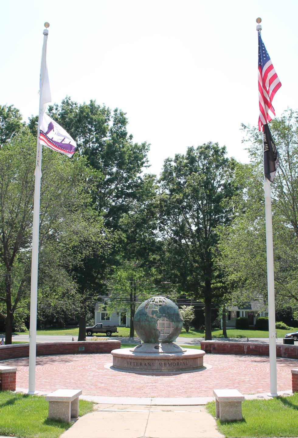 Hingham Massachusetts Municipal Plaza All Veterans Memorial