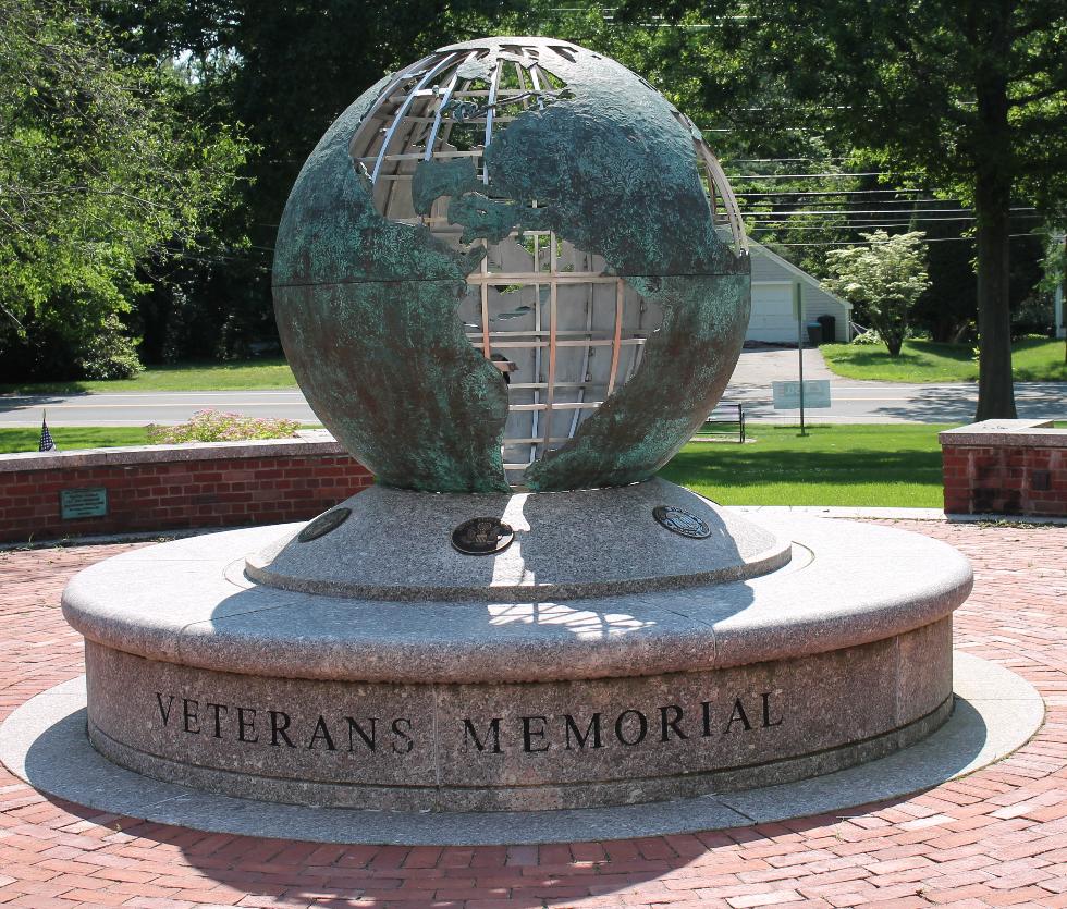 Hingham Massachusetts Municipal Plaza All Veterans Memorial