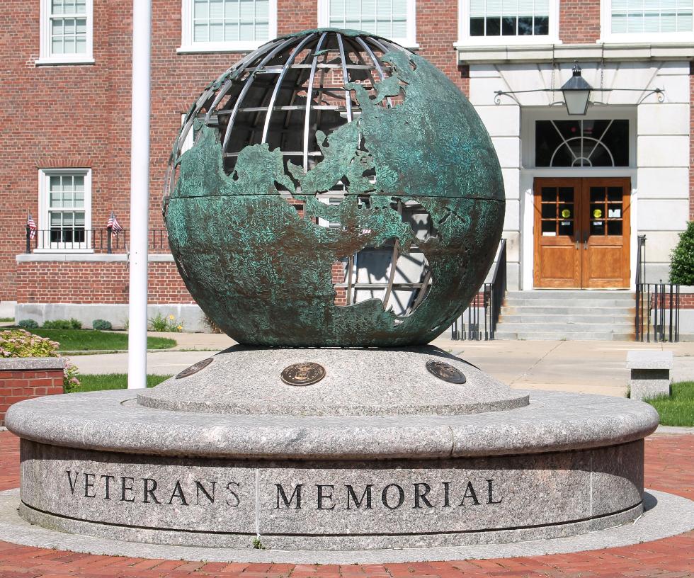 Hingham Massachusetts Municipal Plaza All Veterans Memorial