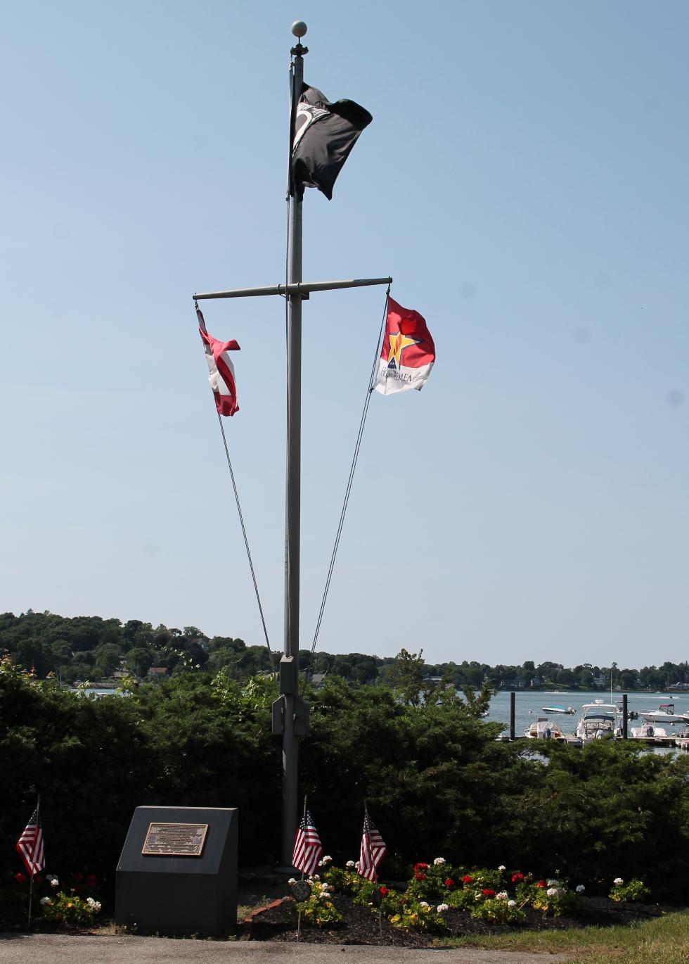 Hingham Massachusetts Vietnam Veterans Memorial Flagpole