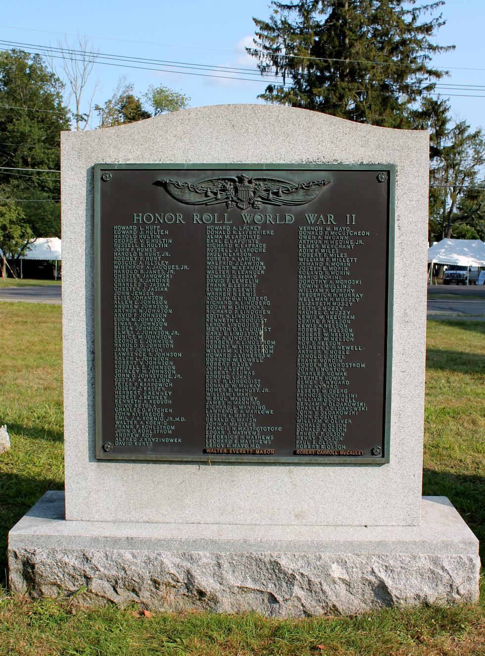 Holden Mass World War II Veterans Memorial