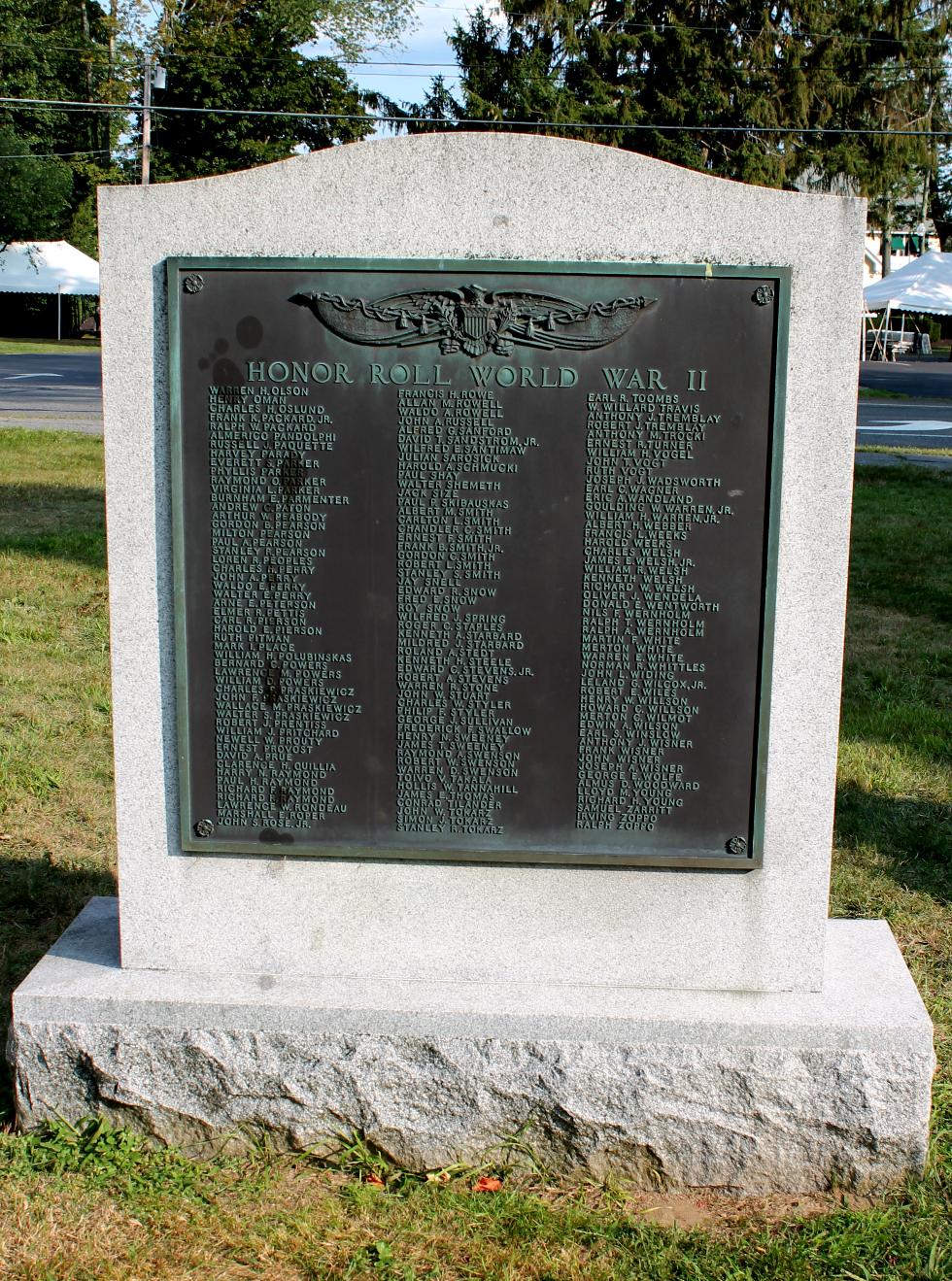 Holden Mass World War II Veterans Memorial