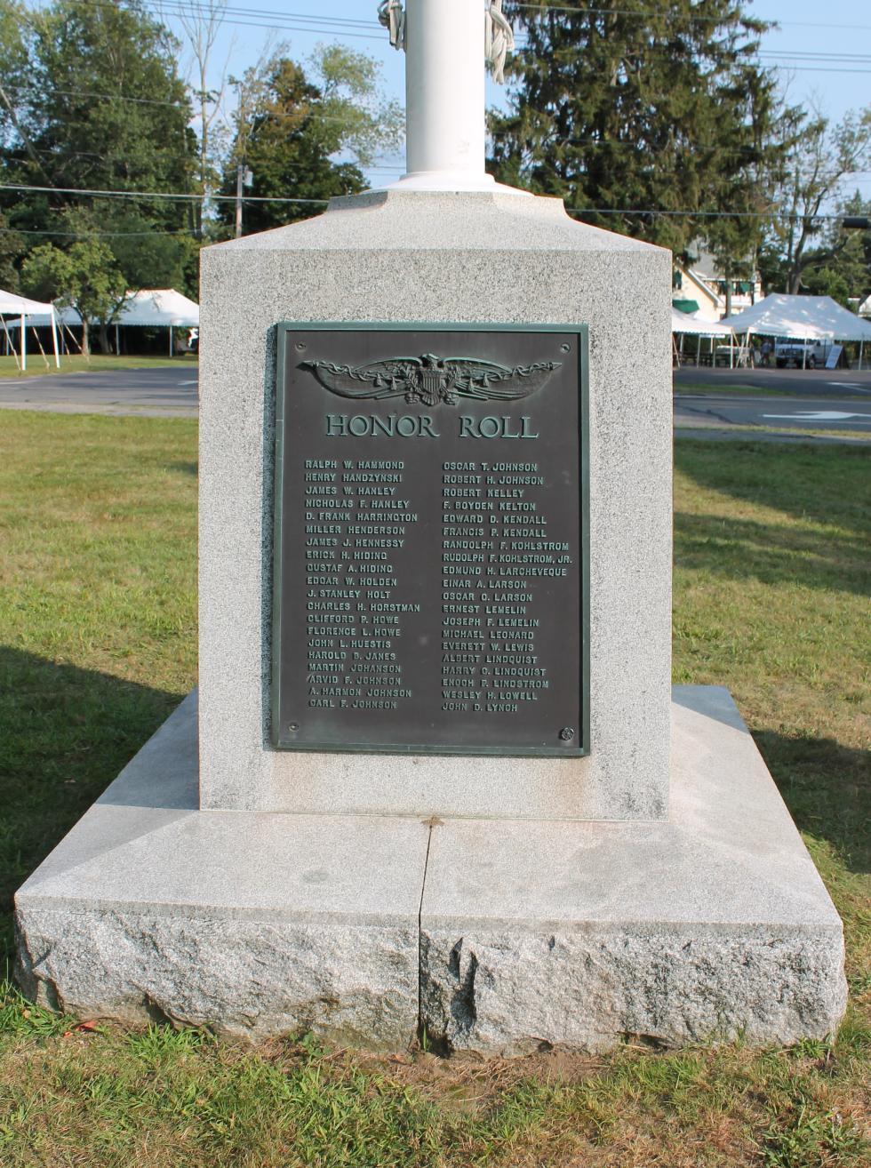 Holden Mass World War I Veterans Memorial