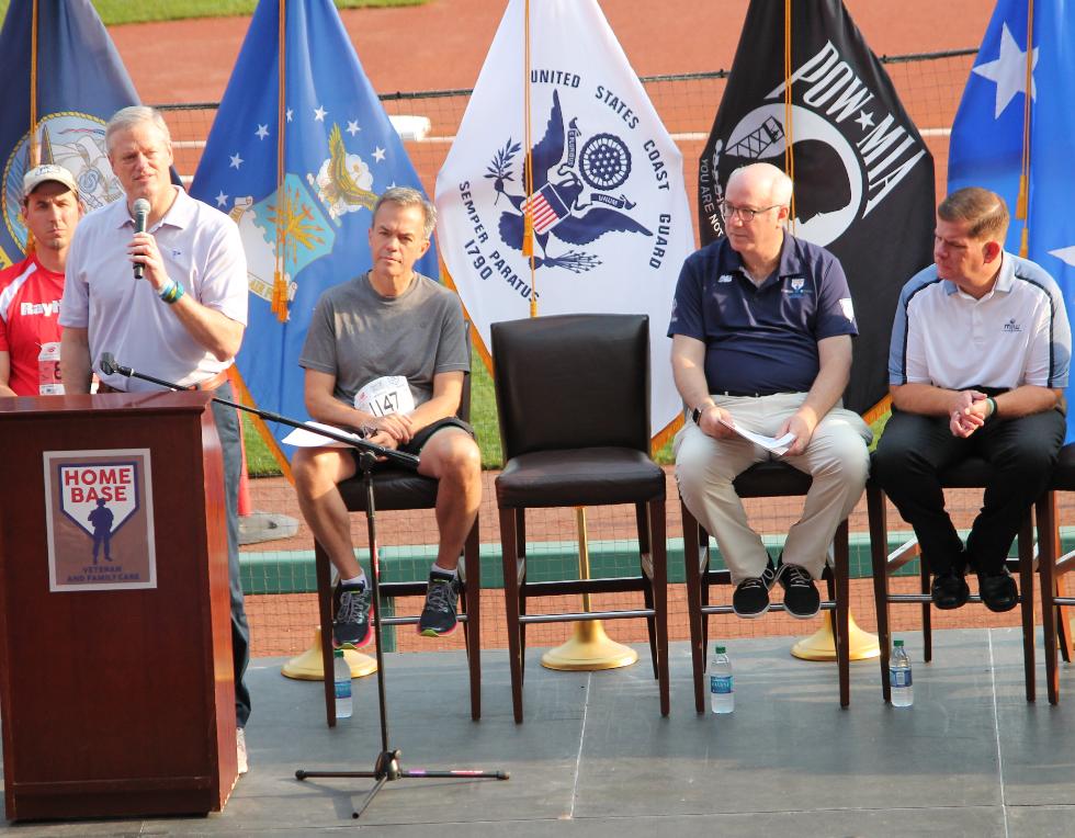 Governor Charlie Baker at Red Sox Home Base 2019