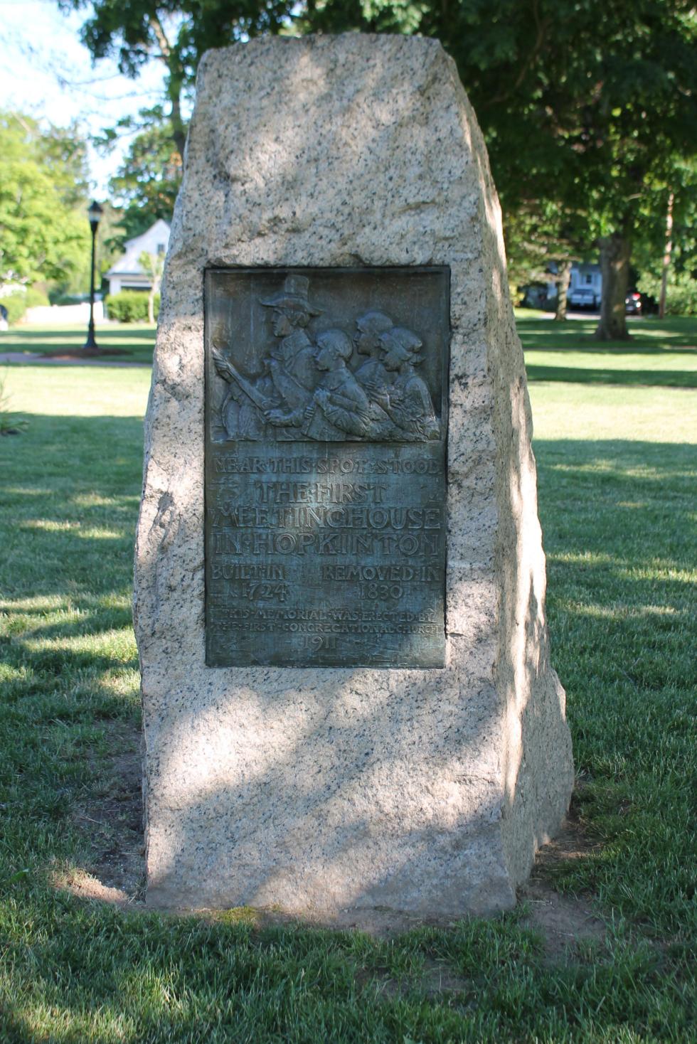 Hopkinton Massachusetts First Meeting House Memorial