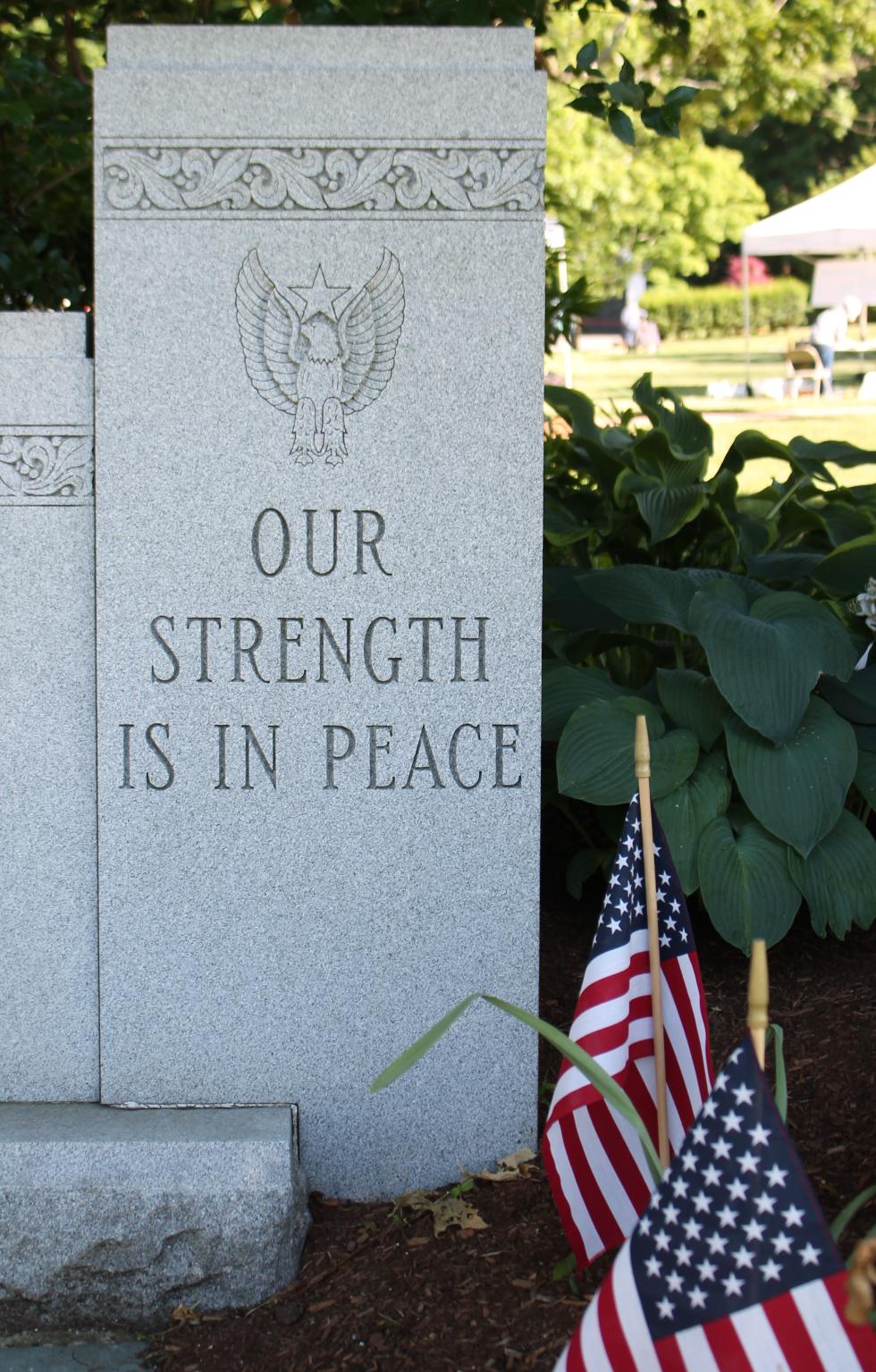 Hopkinton Massachusetts World War II Korean War & Vietnam War Veterans Memorial