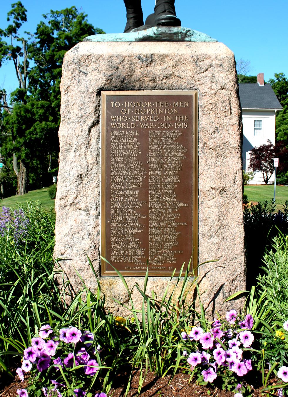 Hopkinton Massachusetts World War I Veterans Memorial