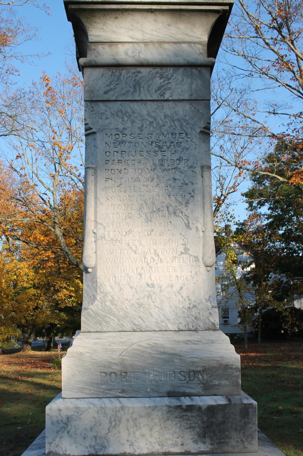 Hubbardston Massachusetts Civil War Veterans Memorial