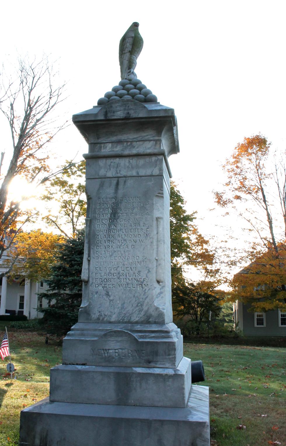 Hubbardston Massachusetts Civil War Veterans Memorial