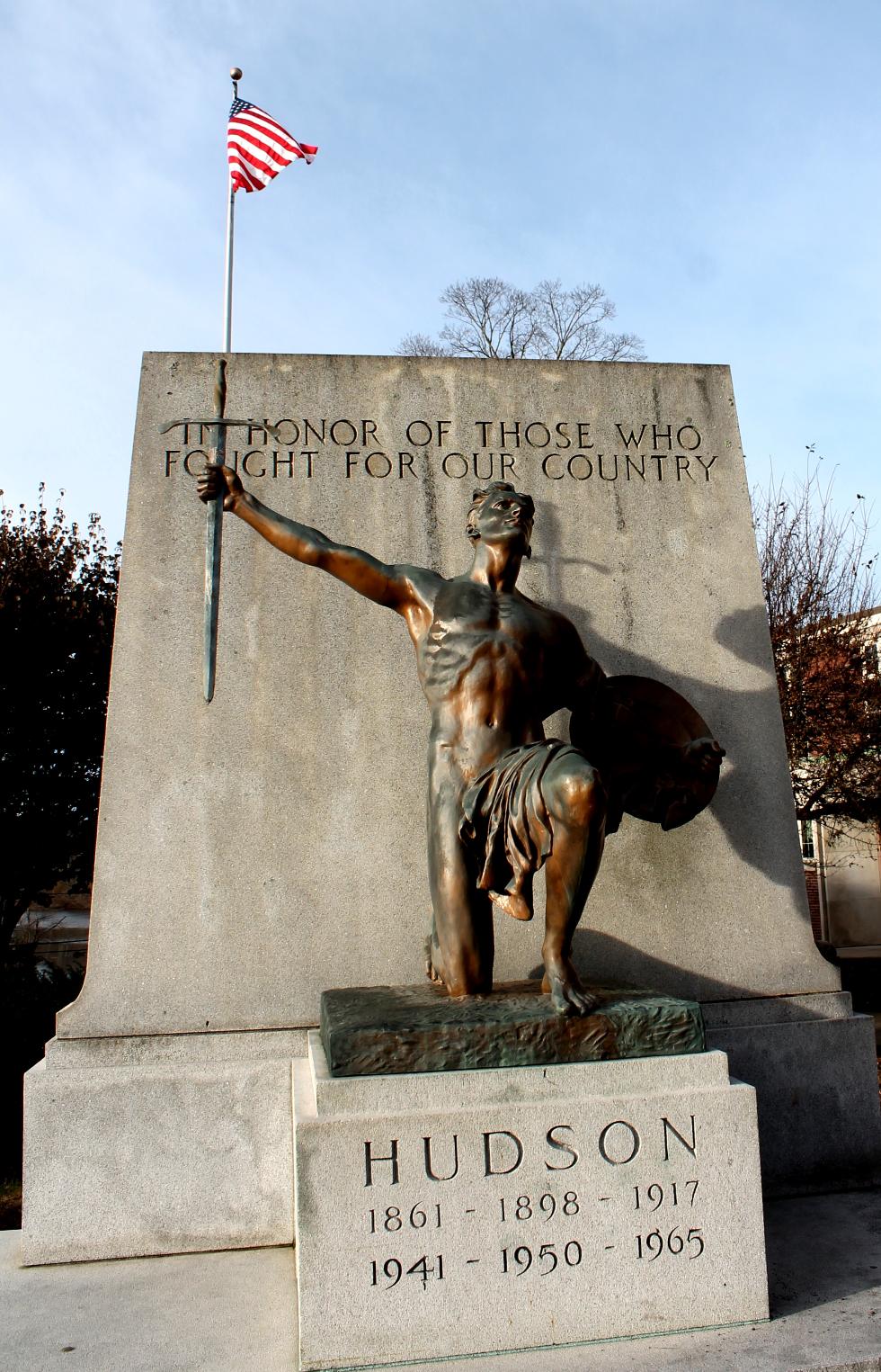 Hudson Massachusetts Civil War , Spanish American War & World War I Veterans Memorial