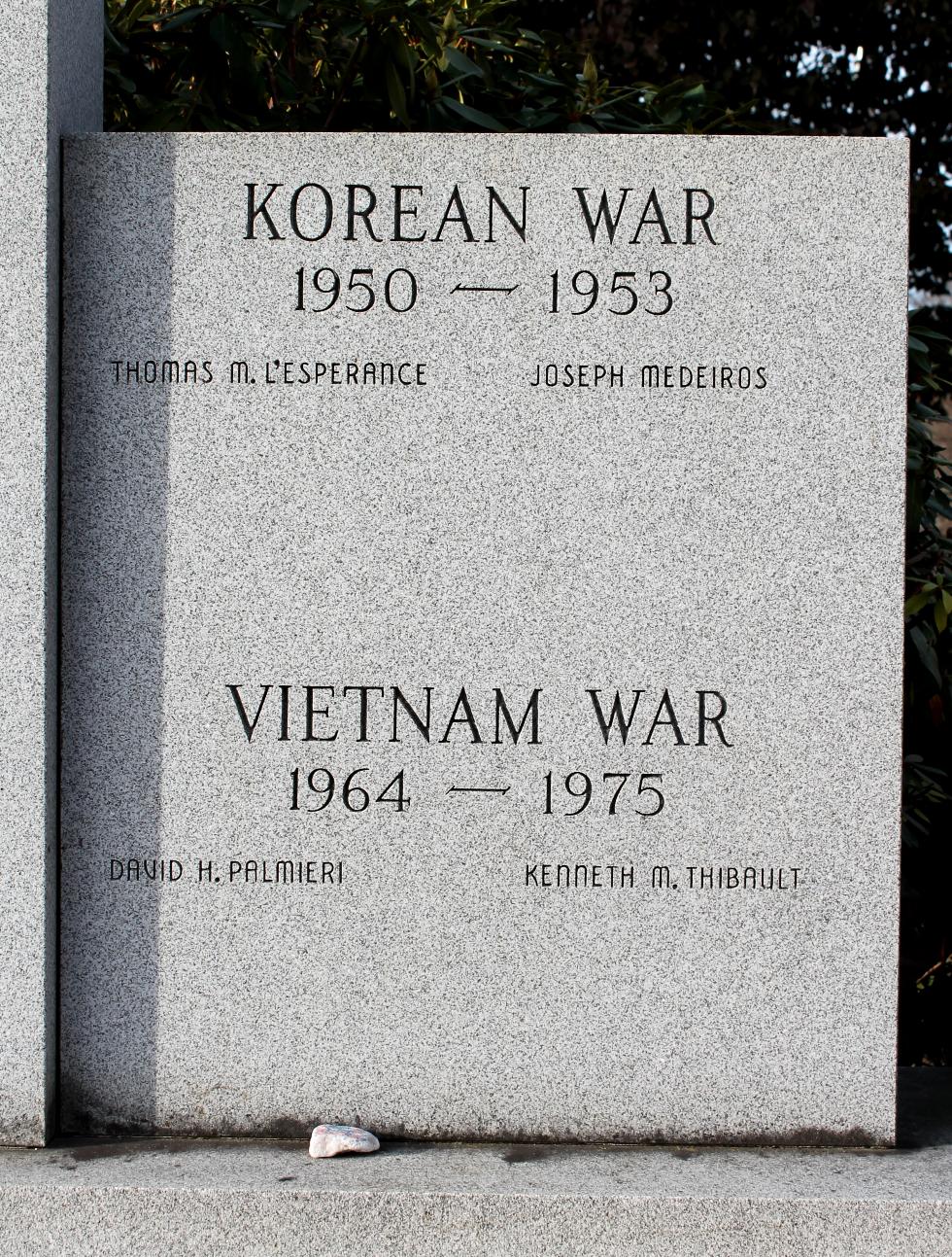 Hudson Massachusetts World War II, Korea and Vietnam War Veterans Memorial