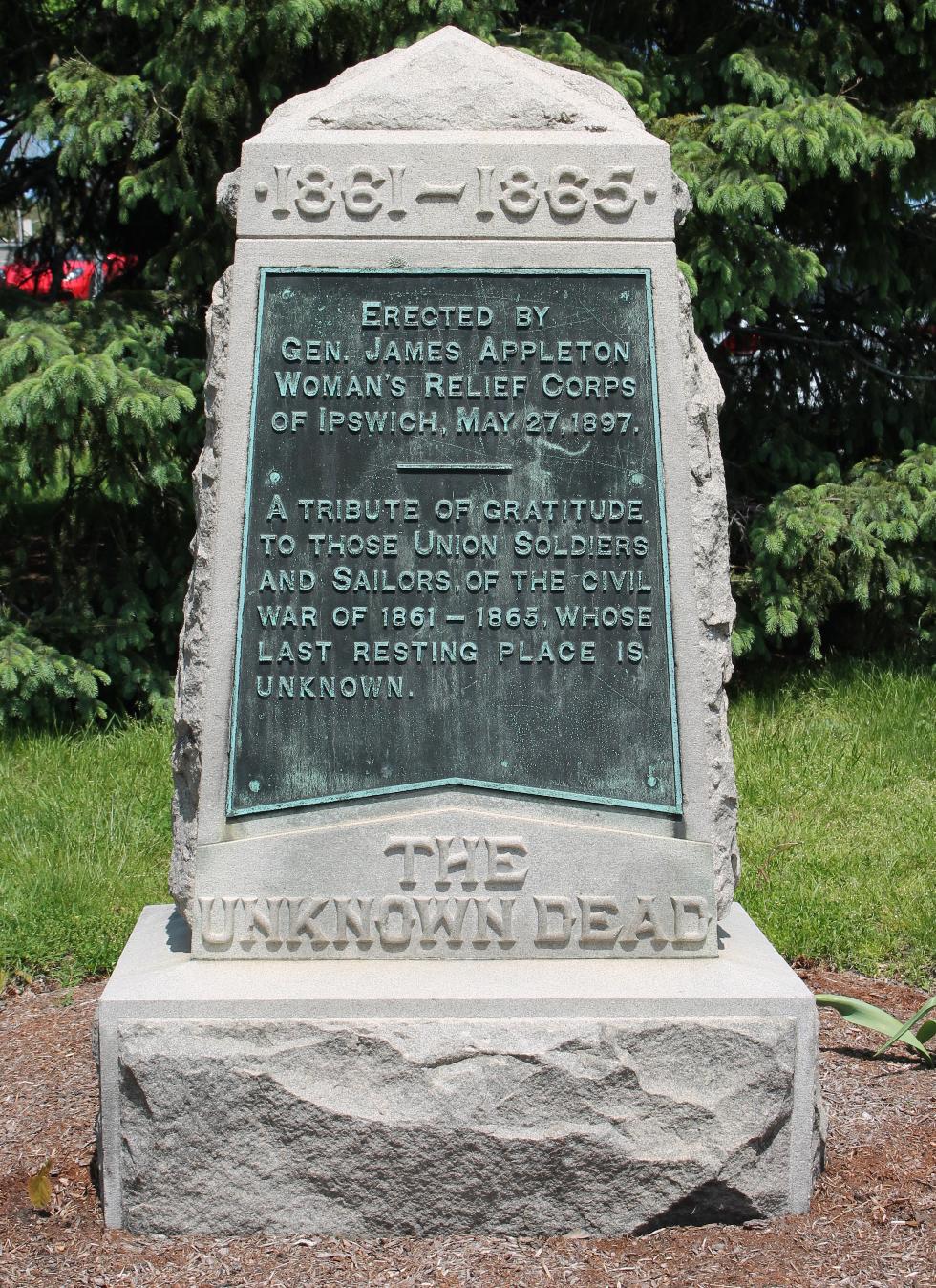 Ipswich Massachusetts Womens Relief Corps Civil War Memorial