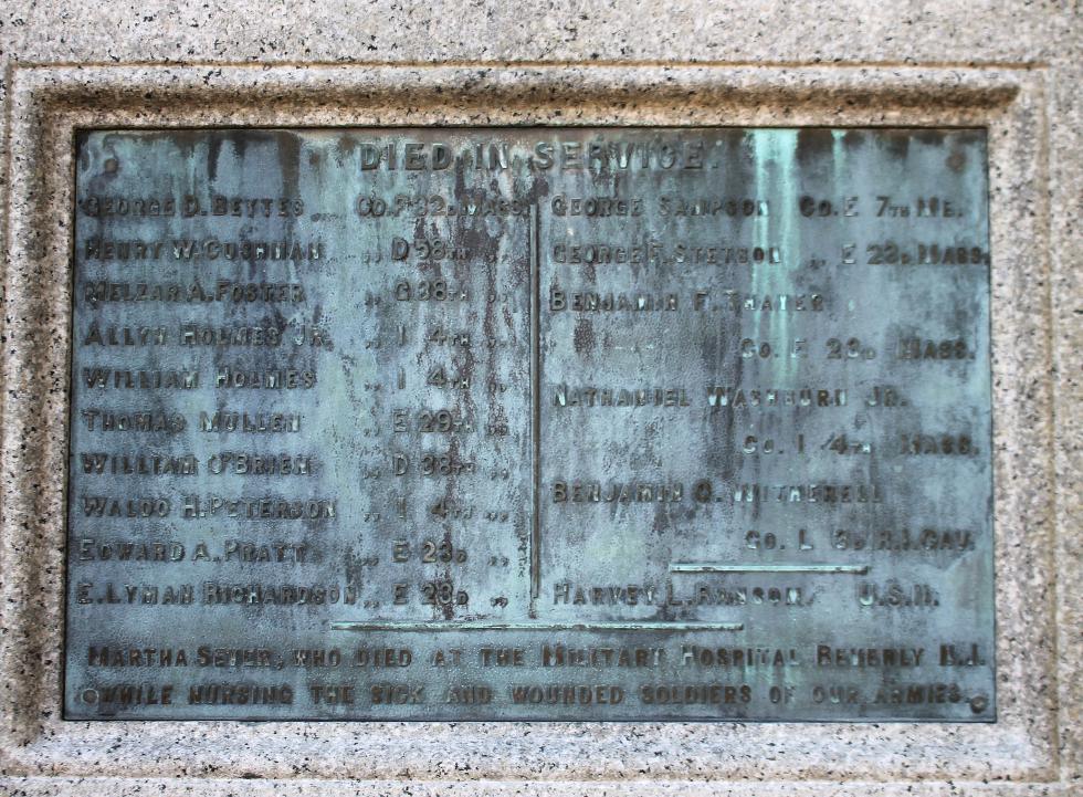 Kingston Massachusetts Civil War Veterans Memorial