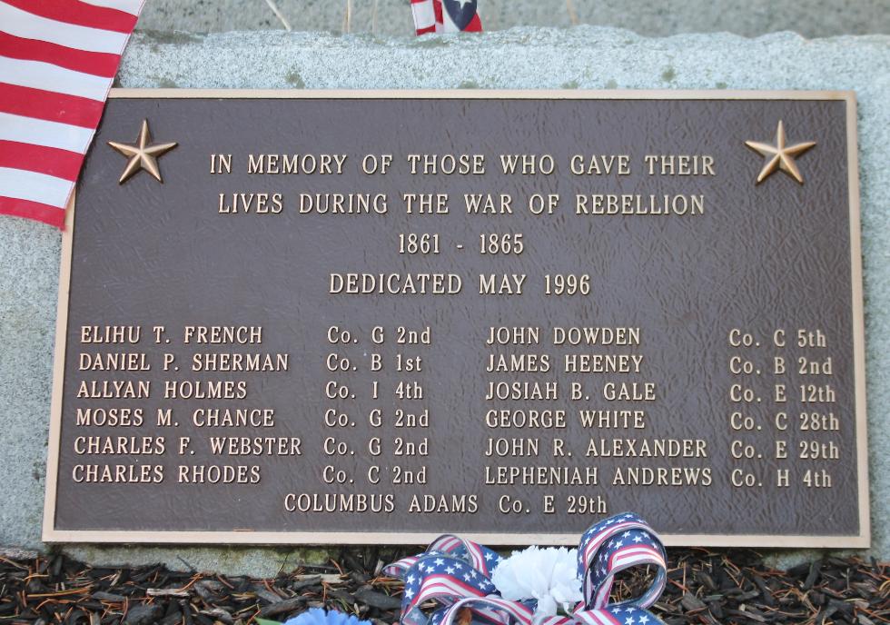 Kingston Massachusetts Civil War Veterans Memorial