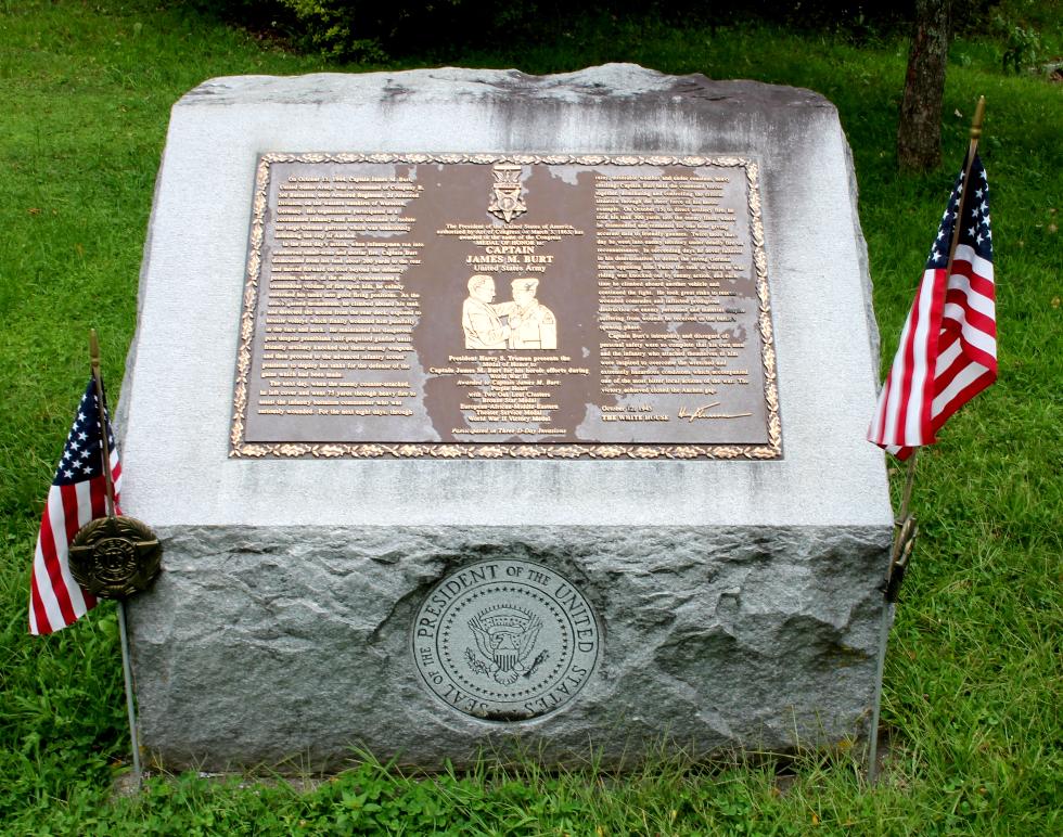 Captain James Burt Congressional Medal of Honor Memorial - Lee Massachusetts