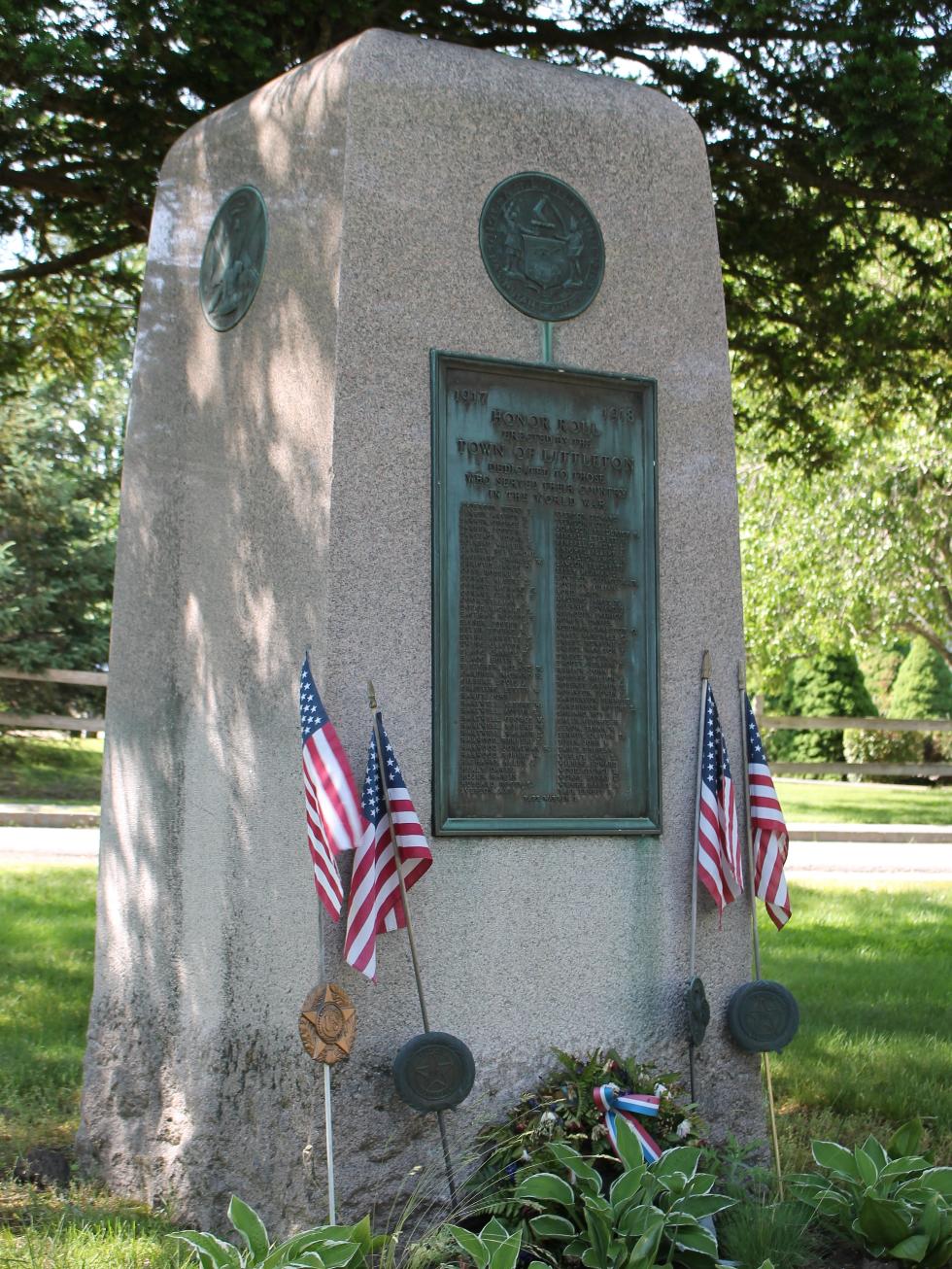 Littleton Massachusetts World War I Veterans Memorial