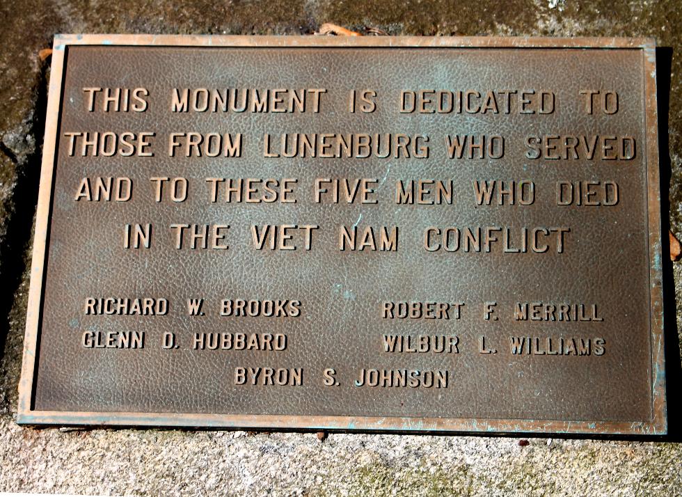 Lunenburg Massachusetts Vietnam War Veterans Memorial