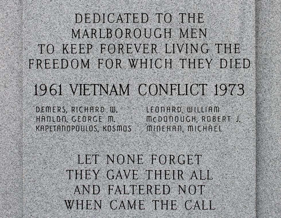 Marlborough Massachusetts Korean War & Vietnam War Veterans Memorial