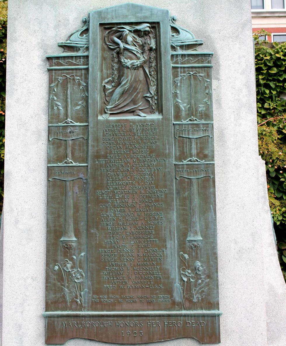 Marlborough Massachusetts World War I Veterans Memorial