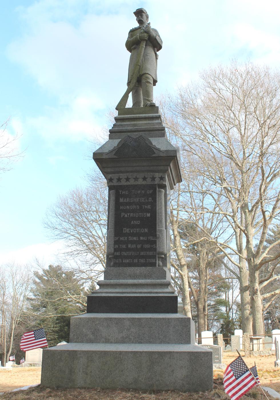 Marshfiled Massachusetts Civil War Memorial