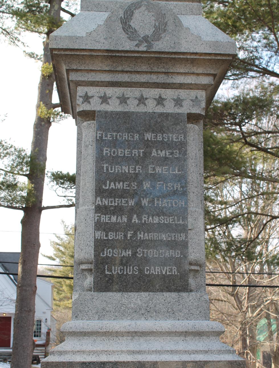 Marshfiled Massachusetts Civil War Memorial